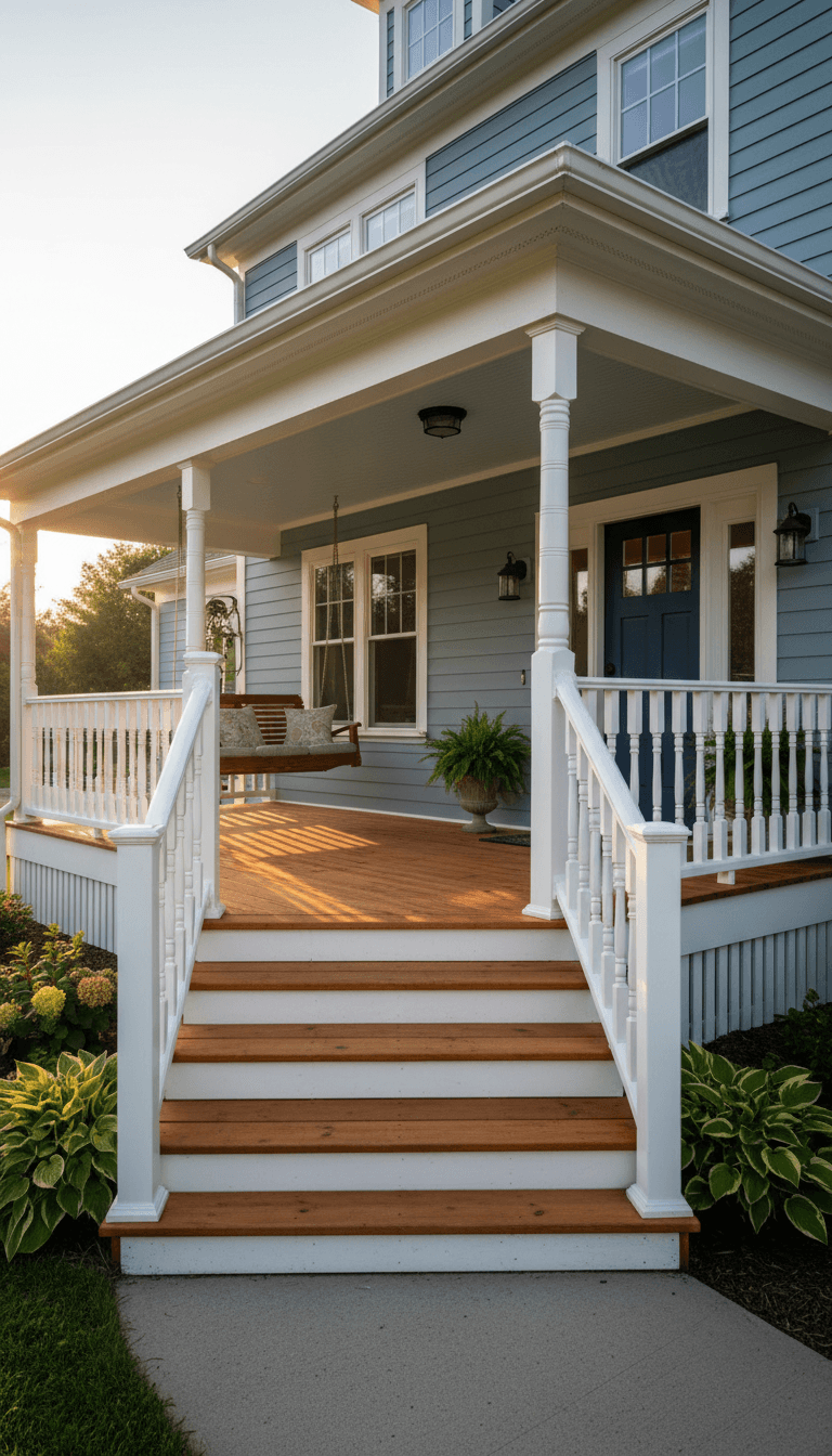 Porch repair and restoration completed